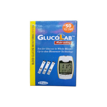 نوار تست قند خون گلوکولب Glucolab بسته ۵۰ عددی